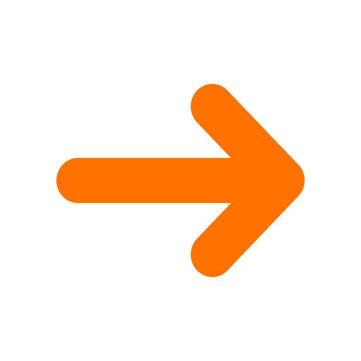 icone fleche droite orange